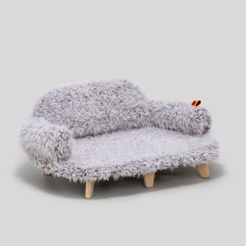 Luxury Wooden Pet Bed for Cats & Dogs
