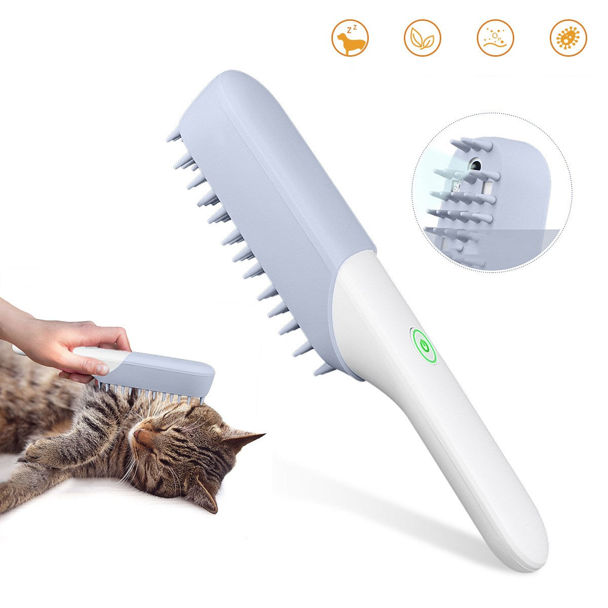 Pet Silicone Grooming & Massage Brush