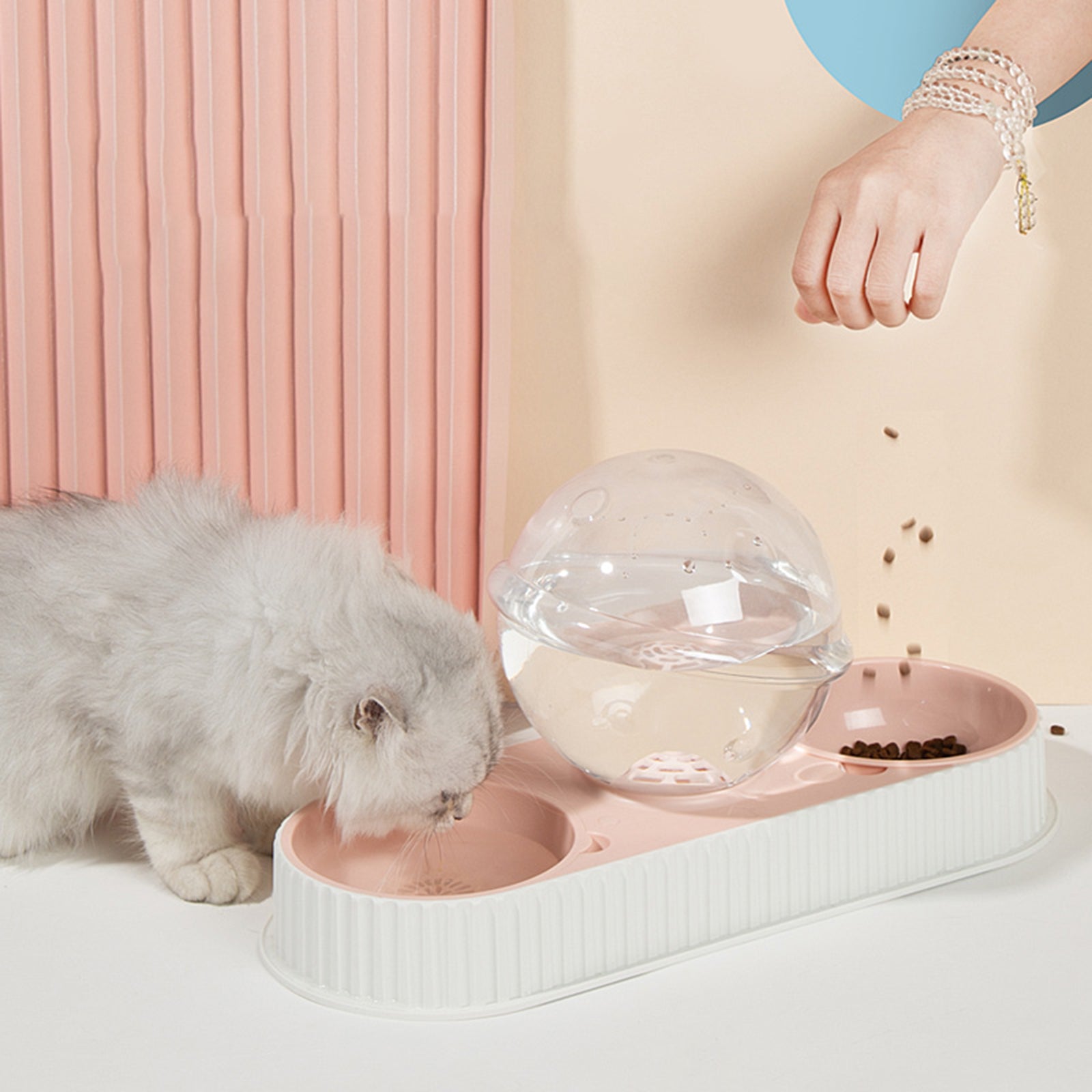 Automatic Pet Feeding & Water Bowl