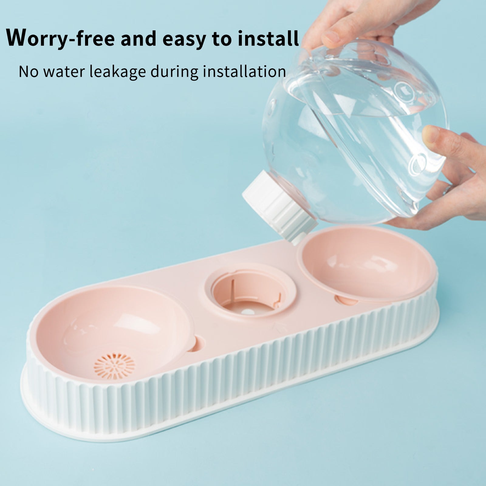 Automatic Pet Feeding & Water Bowl