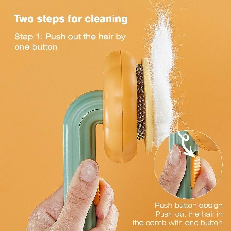 Pet Self-Cleaning Slicker Grooming Brush