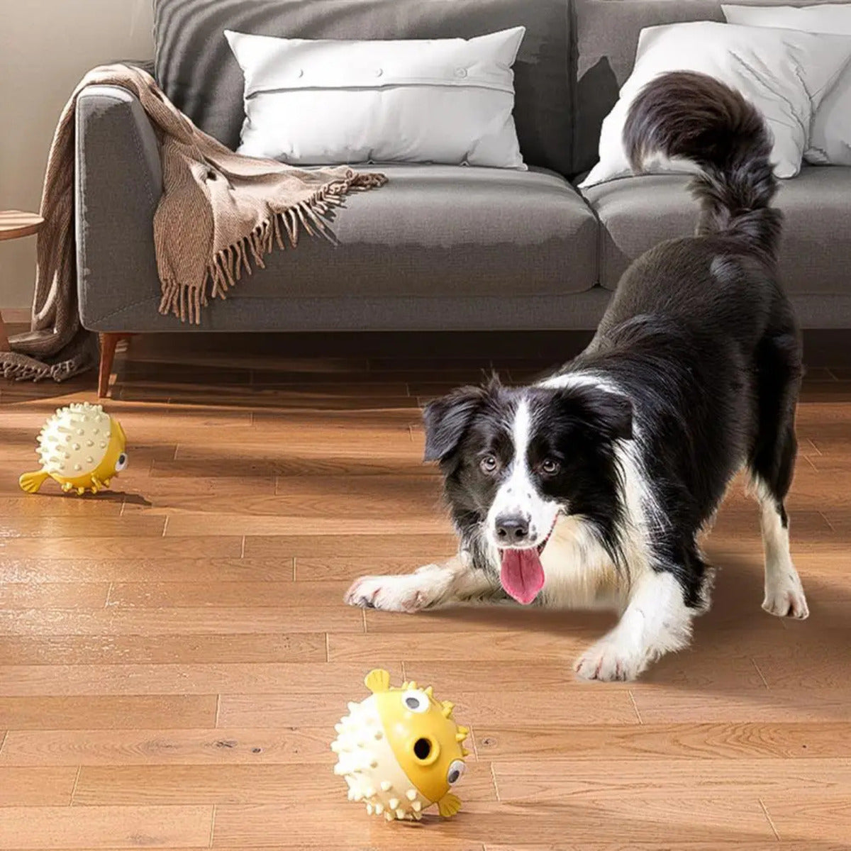 Durable Fish-Shaped Squeaky Dog Toy