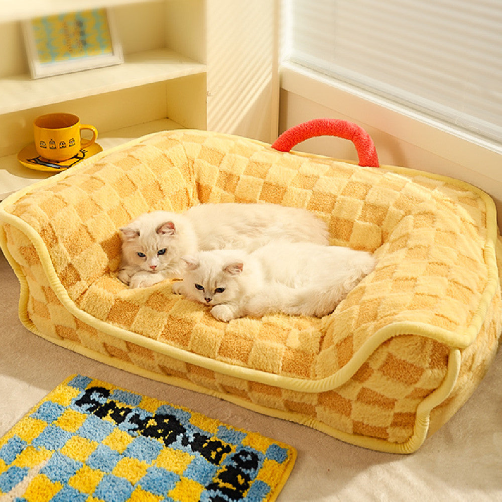 Removable & Washable Winter Cat Bed