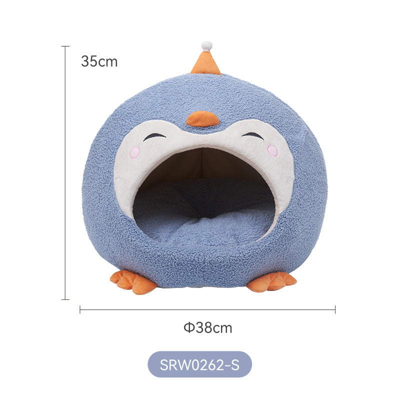 Penguin-Style Enclosed Pet Nest