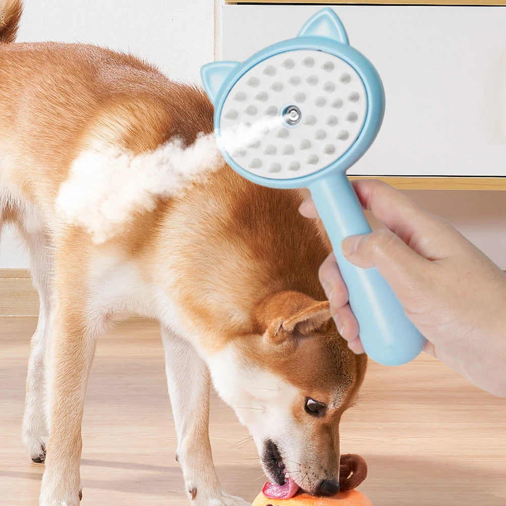 Rechargeable Self-Cleaning Pet Slicker Brush