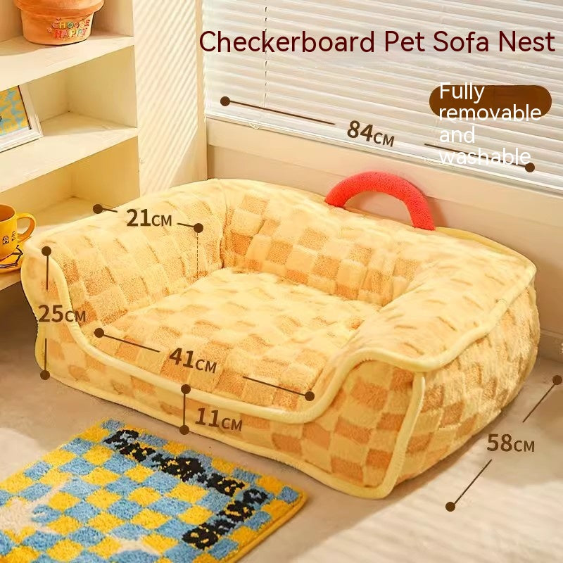Removable & Washable Winter Cat Bed