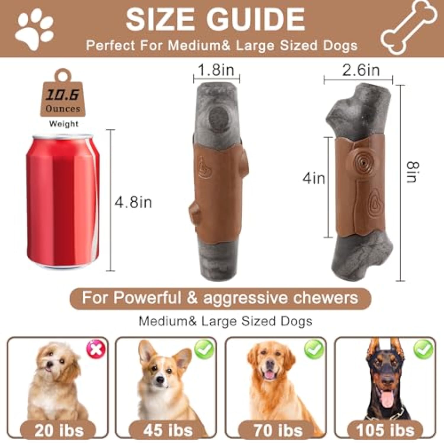 Durable Chew Toy for Large Aggressive Dogs