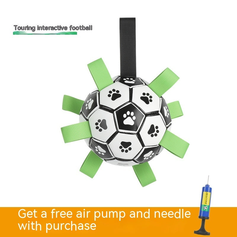 Interactive Soccer Dog Chew Toy Ball