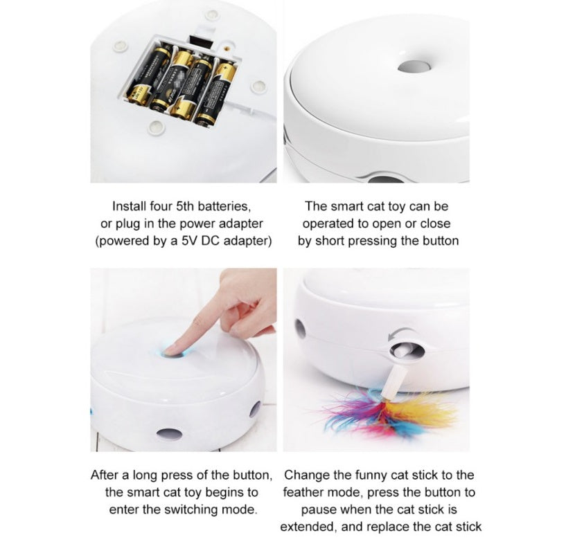 Automatic Electric Cat Turntable Toy