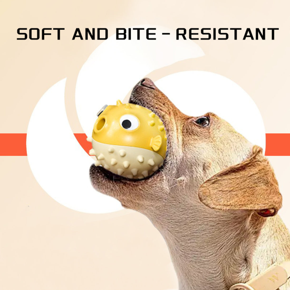 Durable Fish-Shaped Squeaky Dog Toy