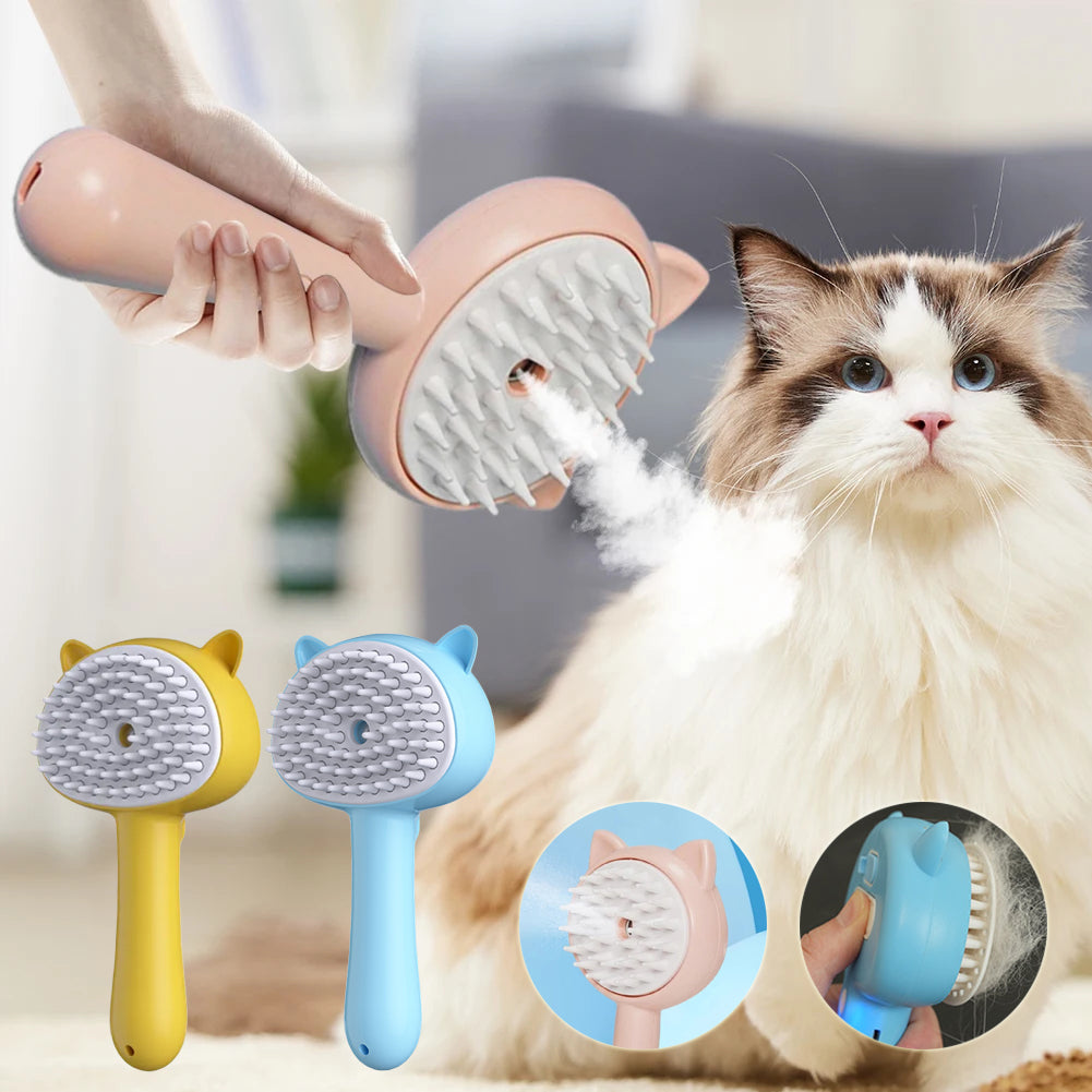 Rechargeable Self-Cleaning Pet Slicker Brush
