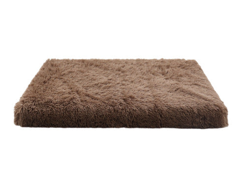 Plush Memory Foam Square Pet Bed