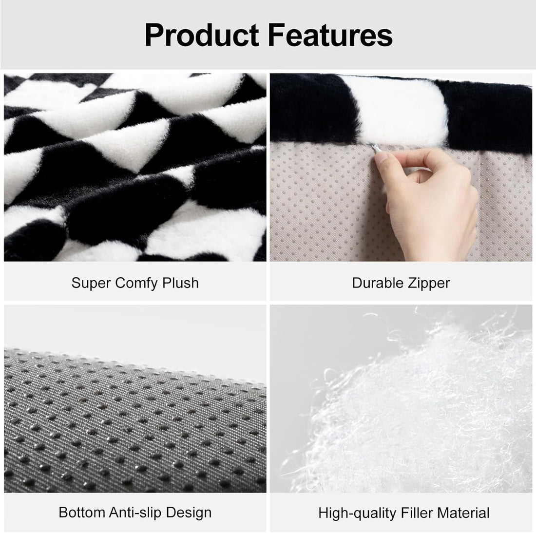 Washable Fluffy Pet Couch Bed