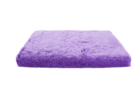 Plush Memory Foam Square Pet Bed