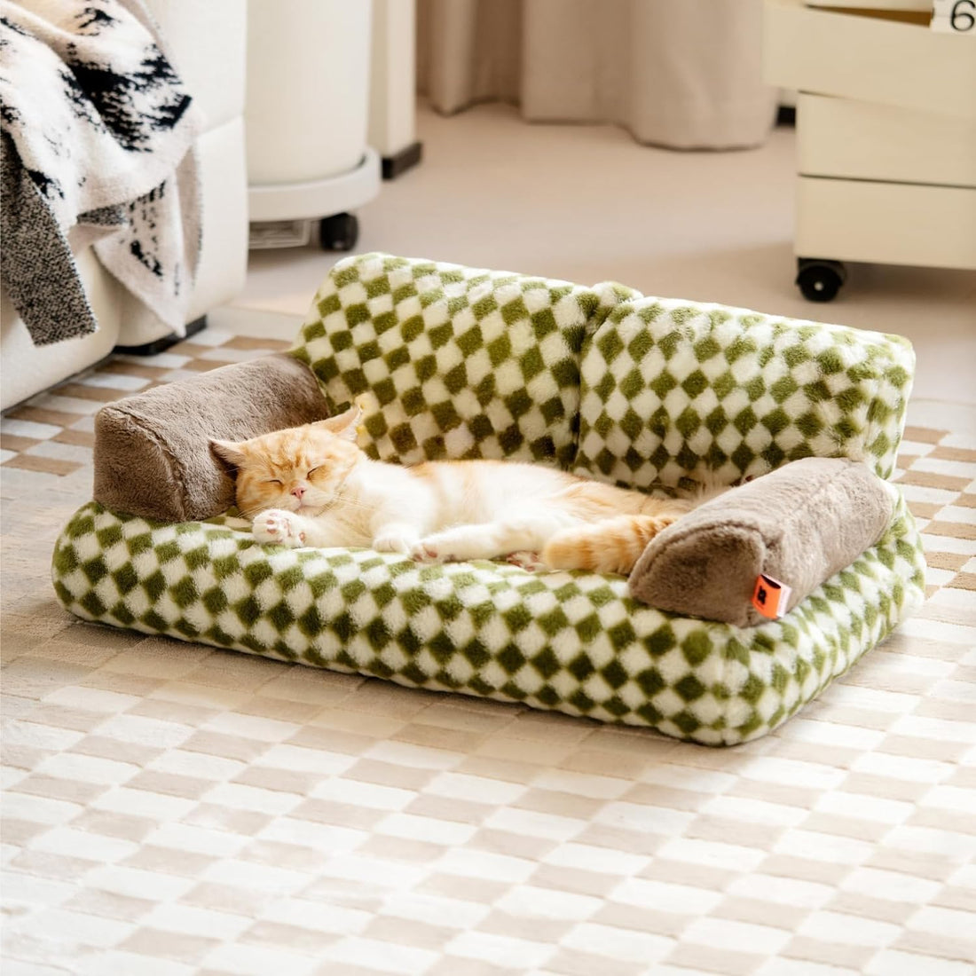 Washable Fluffy Pet Couch Bed