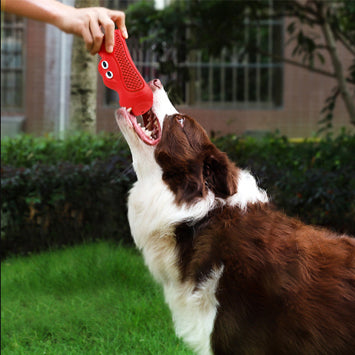 Vocal Rugby Natural Rubber Dog Chew Toy