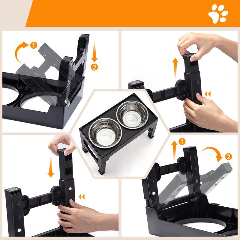 Elevated Anti-Tip Pet Feeding Bowl