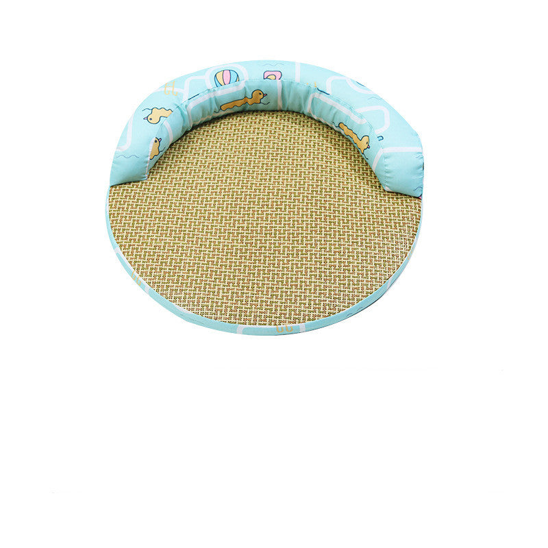 Summer Rattan Pet Sofa Bed with Pillow