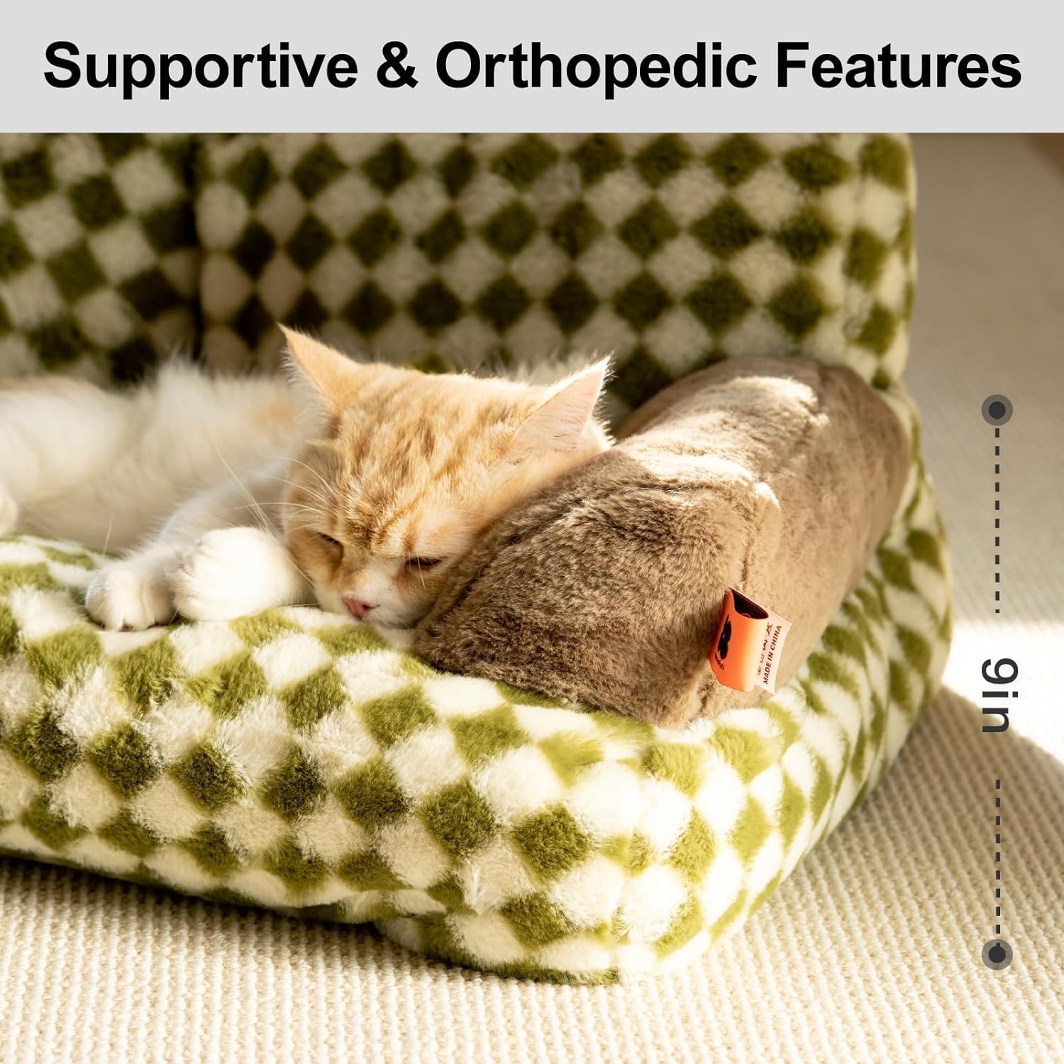 Washable Fluffy Pet Couch Bed