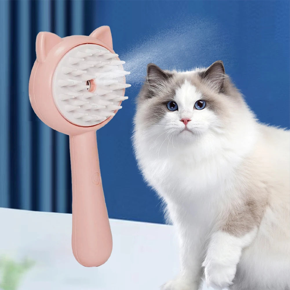 Rechargeable Self-Cleaning Pet Slicker Brush