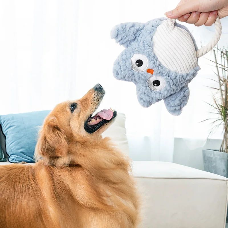 Plush Squeaky Bite-Resistant Dog Toy