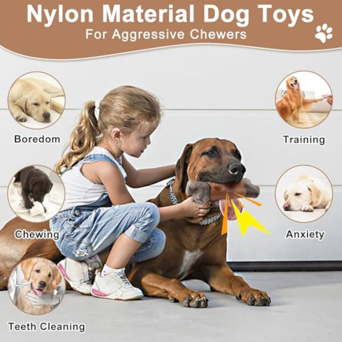 Durable Chew Toy for Large Aggressive Dogs