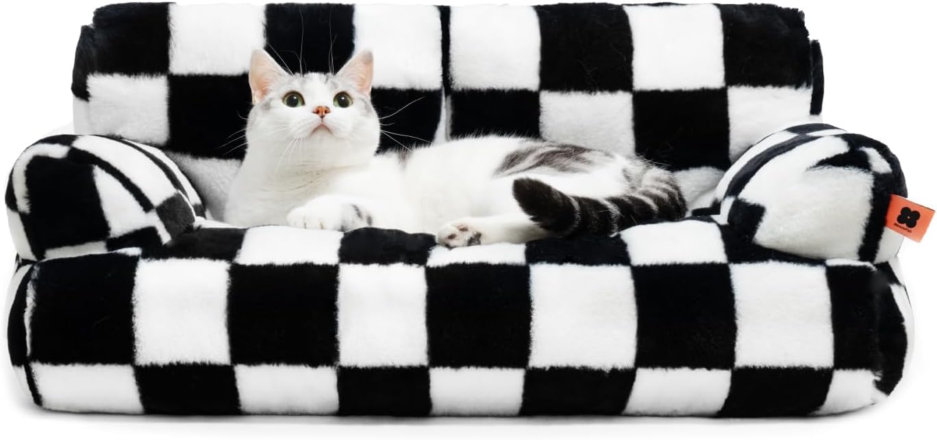 Washable Fluffy Pet Couch Bed