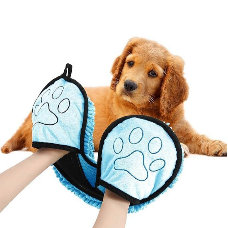 Quick-Absorb Pet Bath Towel for Cats & Dogs