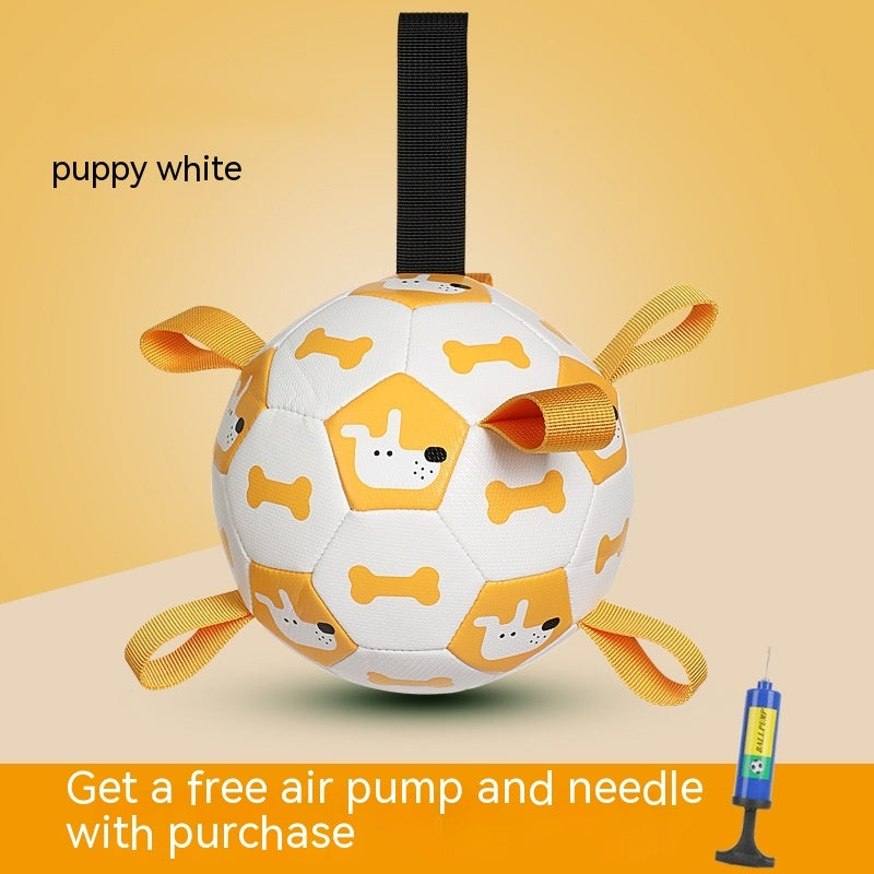 Interactive Soccer Dog Chew Toy Ball