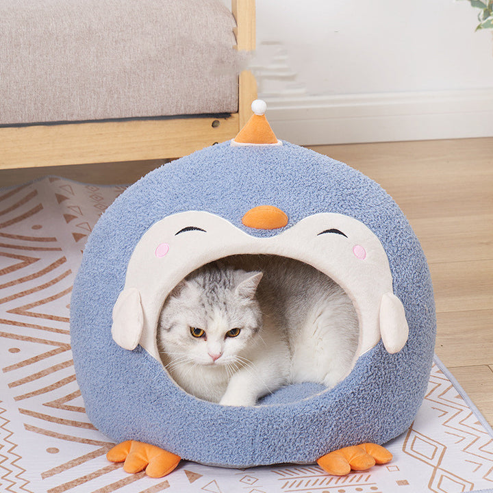 Penguin-Style Enclosed Pet Nest