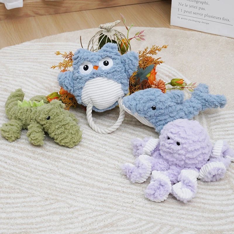 Plush Squeaky Bite-Resistant Dog Toy