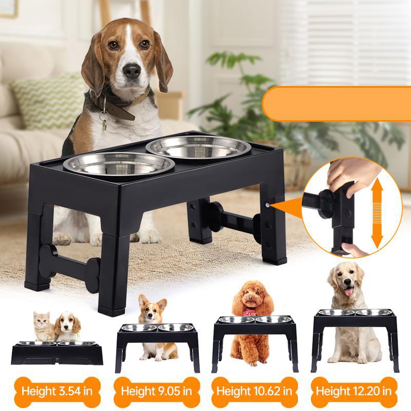 Elevated Anti-Tip Pet Feeding Bowl