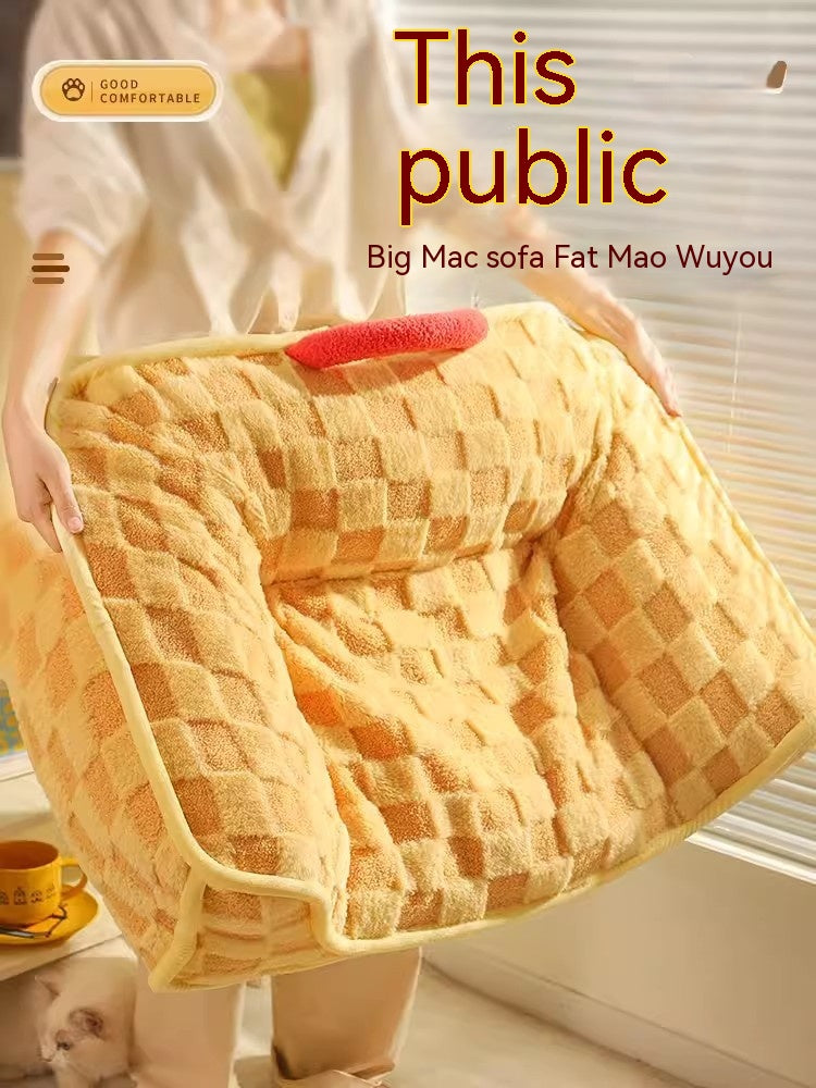Removable & Washable Winter Cat Bed