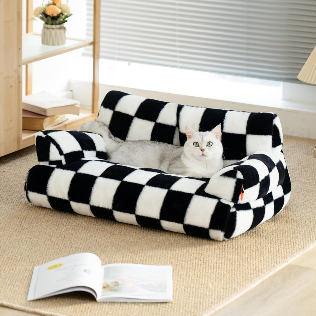 Washable Fluffy Pet Couch Bed